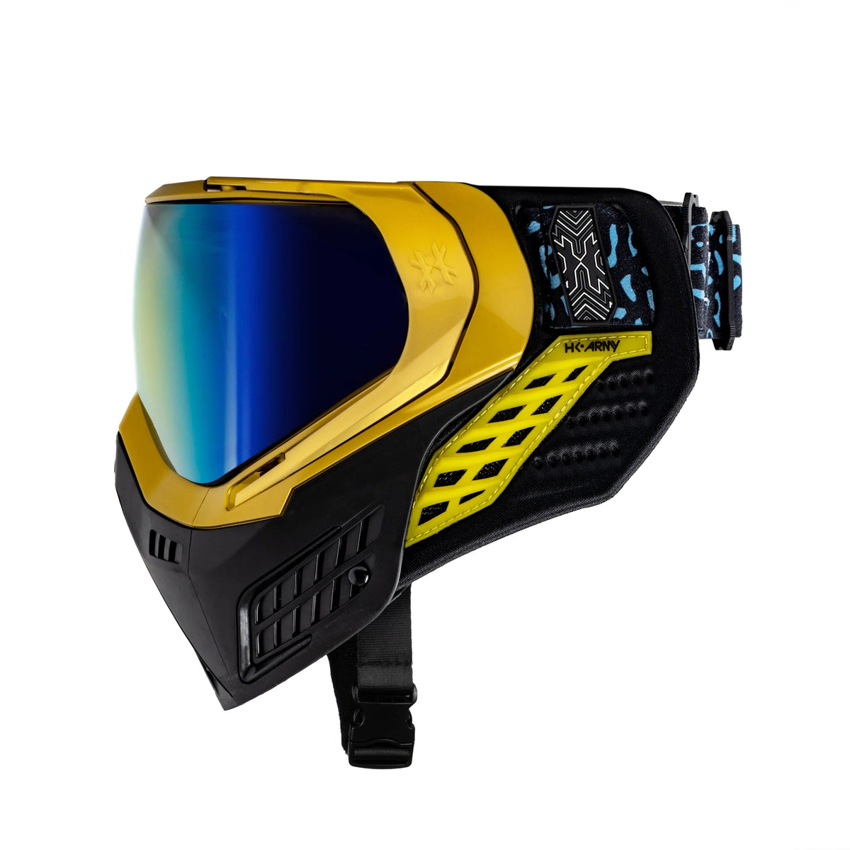 Klr Goggle Blackout Gold (Gold/Black) | Paintball Goggle | Mask | Hk Army