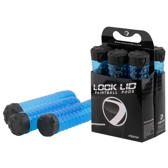 Dye Lock Lid Pods 6Pk - Cyan | Paintball Pods