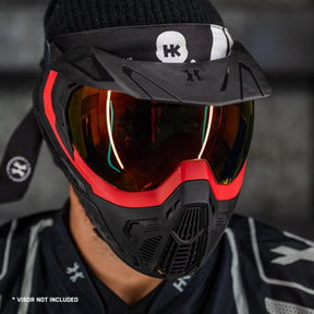 Slr Goggle - Flare (Red/Black) Scorch Lens | Paintball Goggle | Mask | Hk Army