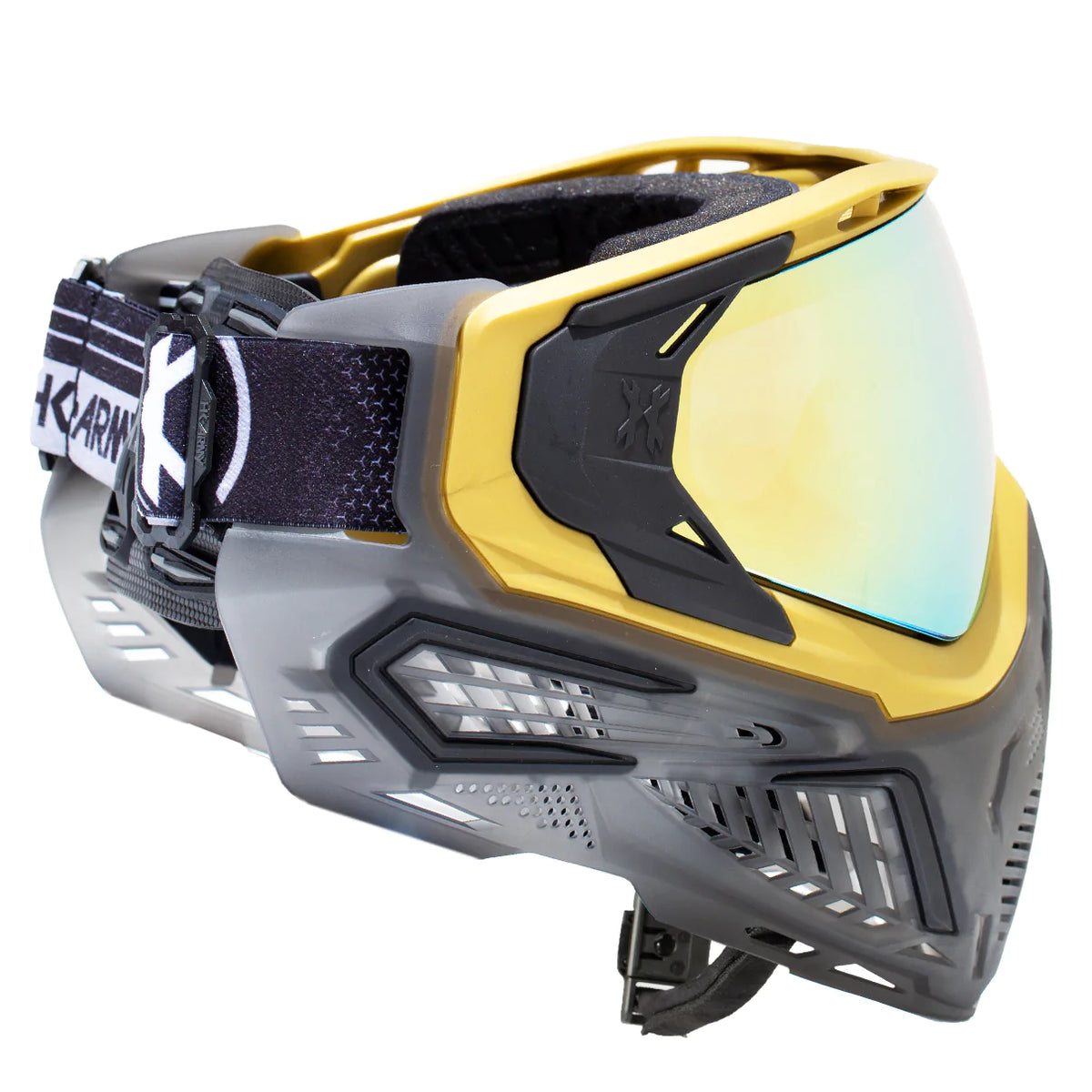 Slr Goggle - Alloy (Gold/Black/Smoke) Gold Lens | Paintball Goggle | Mask | Hk Army