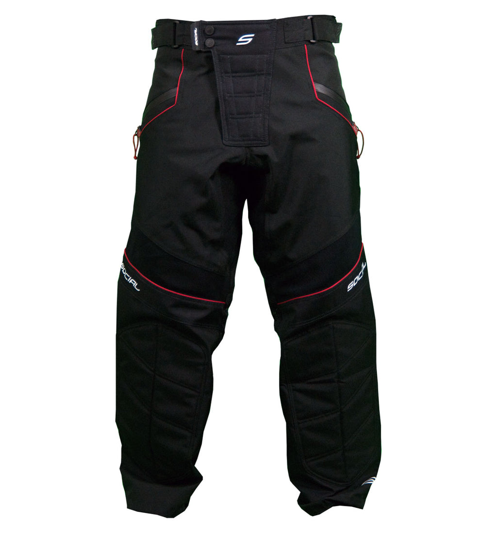 Black Red, Grit V3 Custom Paintball Pants