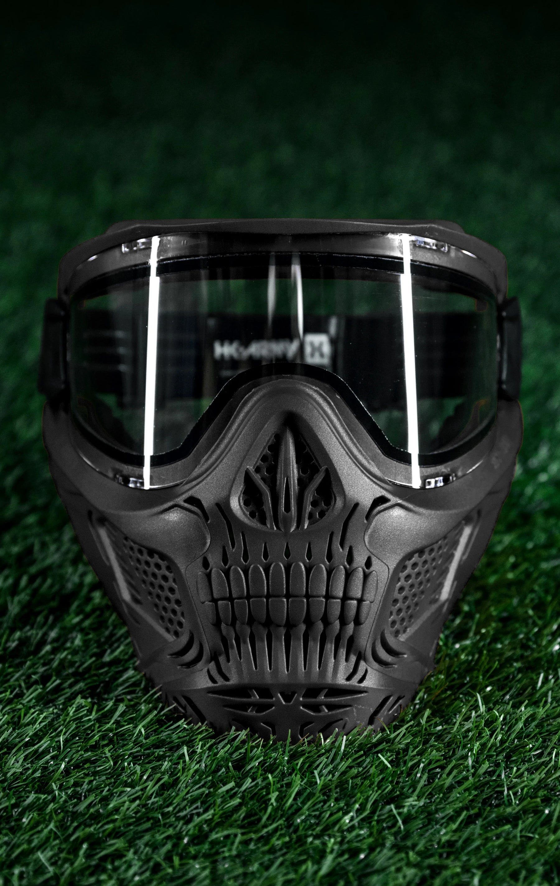 Hstl Skull Goggle - Black W/ Clear Lens | Paintball Goggle | Mask | Hk Army