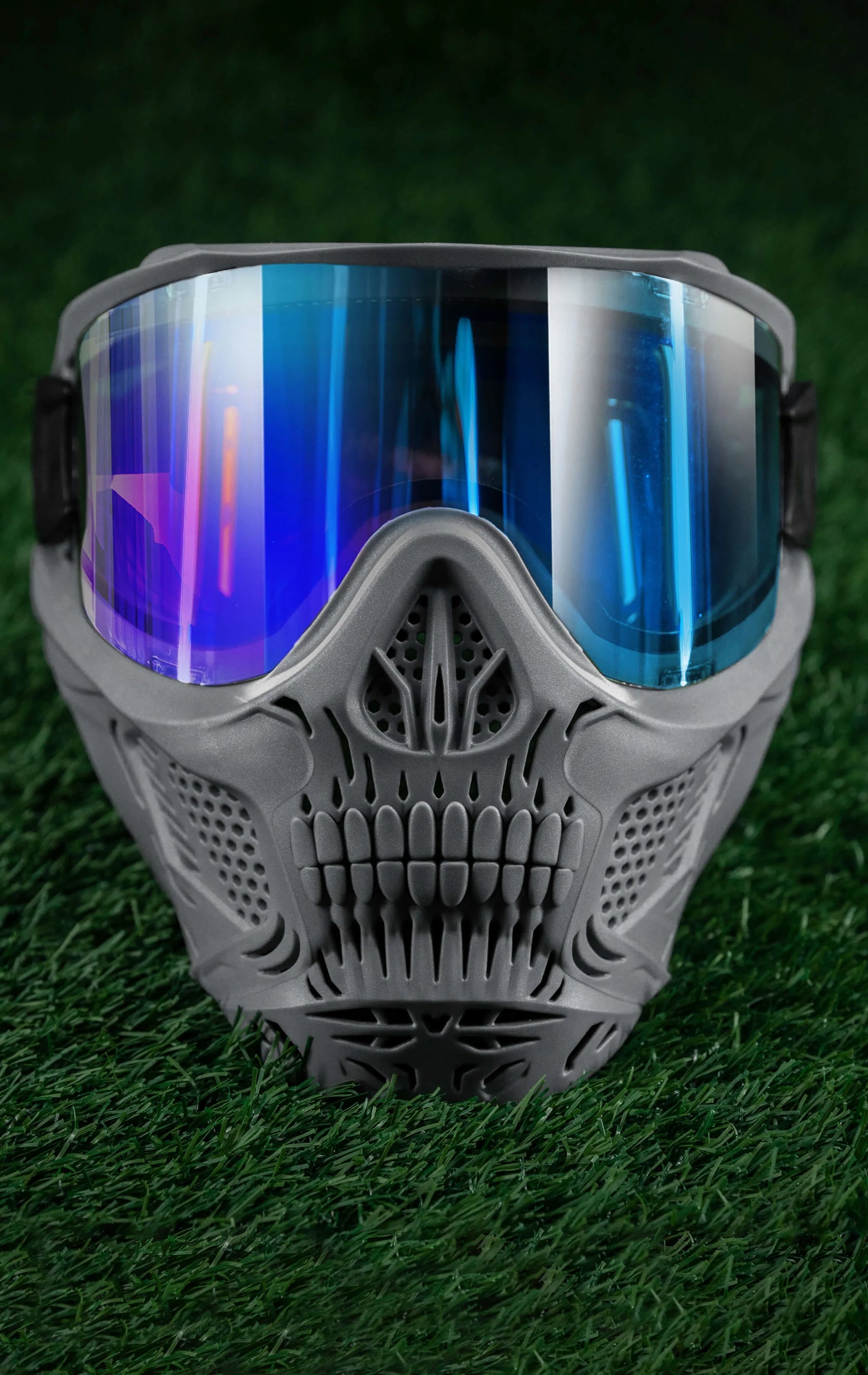 Hstl Skull Goggle "Crypt" - Grey W/ Ice Lens | Paintball Goggle | Mask | Hk Army