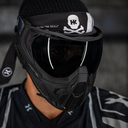 Slr Goggle - Midnight (Black/Black) Smoke Lens | Paintball Goggle | Mask | Hk Army