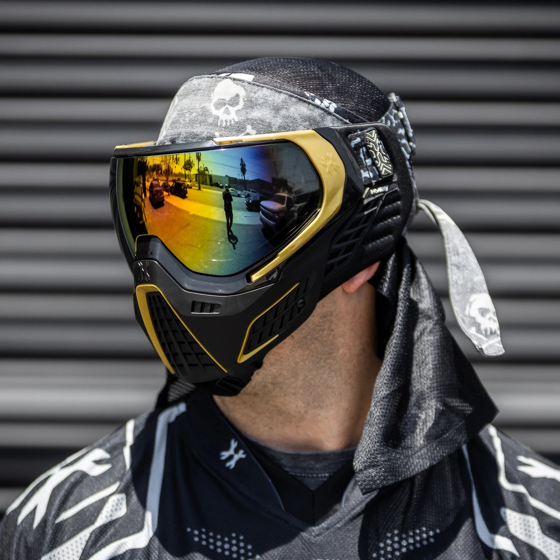 Klr Goggle Prestige - Black/Gold/Fusion Lens | Paintball Goggle | Mask | Hk Army