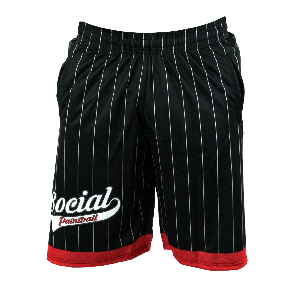 Grit Shorts, Red Black Pinstripe | Casual Shorts