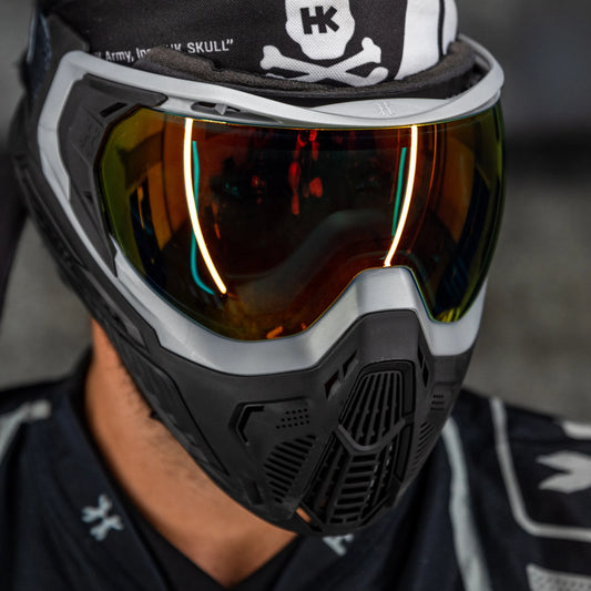 Slr Goggle - Solar (Silver/Black) Scorch Lens | Paintball Goggle | Mask | Hk Army