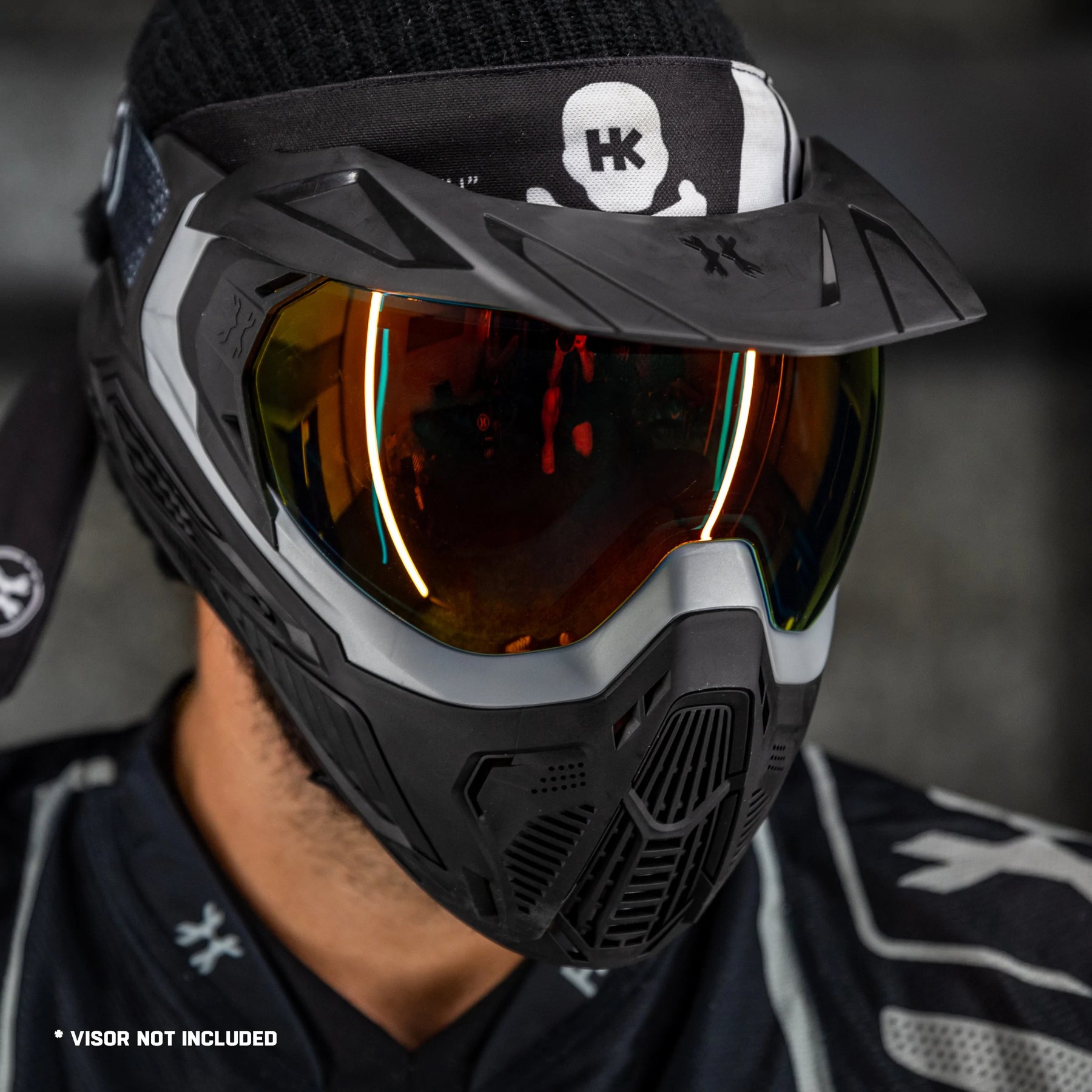 Slr Goggle - Solar (Silver/Black) Scorch Lens | Paintball Goggle | Mask | Hk Army