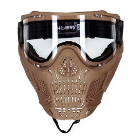 Hstl Skull Goggle - Tan W/ Clear Lens | Paintball Goggle | Mask | Hk Army