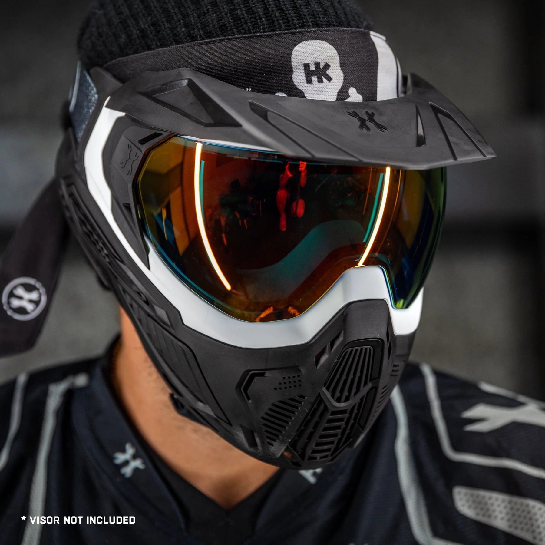 Slr Goggle - Trooper (White/Black/Black) Scorch Lens | Paintball Goggle | Mask | Hk Army