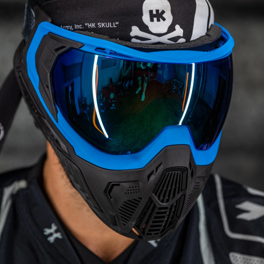 Slr Goggle - Wave (Blue/Black) Arctic Lens | Paintball Goggle | Mask | Hk Army