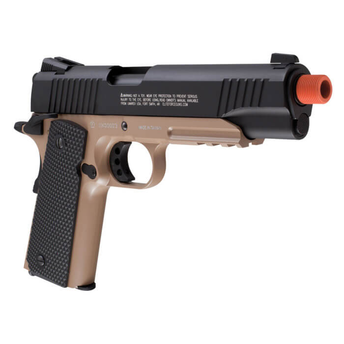 Elite Force 1911 Tac - Black/Dark Earth Brown | Buy Umarex Airsoft Pistols - Image 4