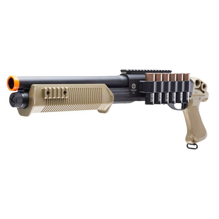 Tactical Force Tri-Shot Shotgun-6Mm-Black/Tan | Buy Umarex Airsoft Rifle - Image 2