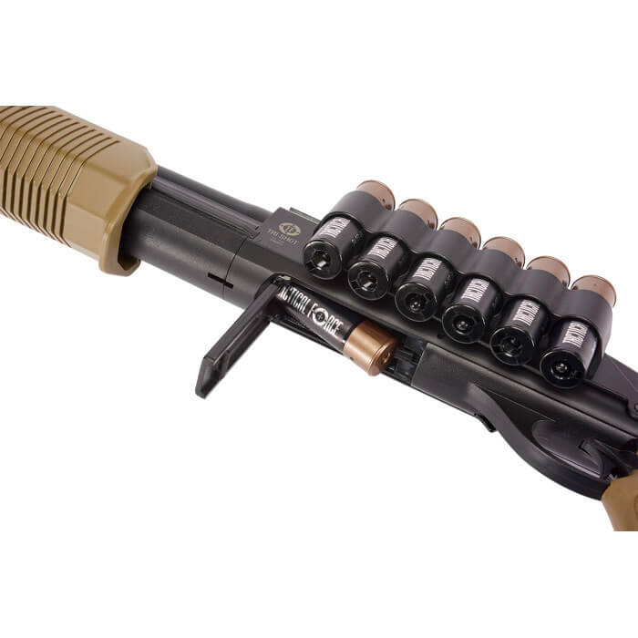 Tactical Force Tri-Shot Shotgun-6Mm-Black/Tan | Buy Umarex Airsoft Rifle - Image 4