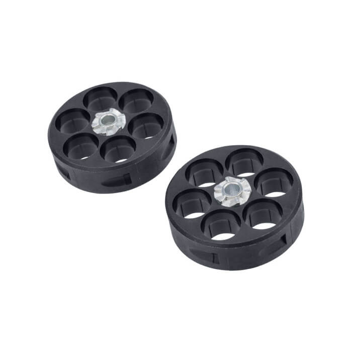 T4E Tr50 Mag - .50 Ca - 6Rds -Black (2Pk) | Buy Paintball Revolver Magazine - Image 3