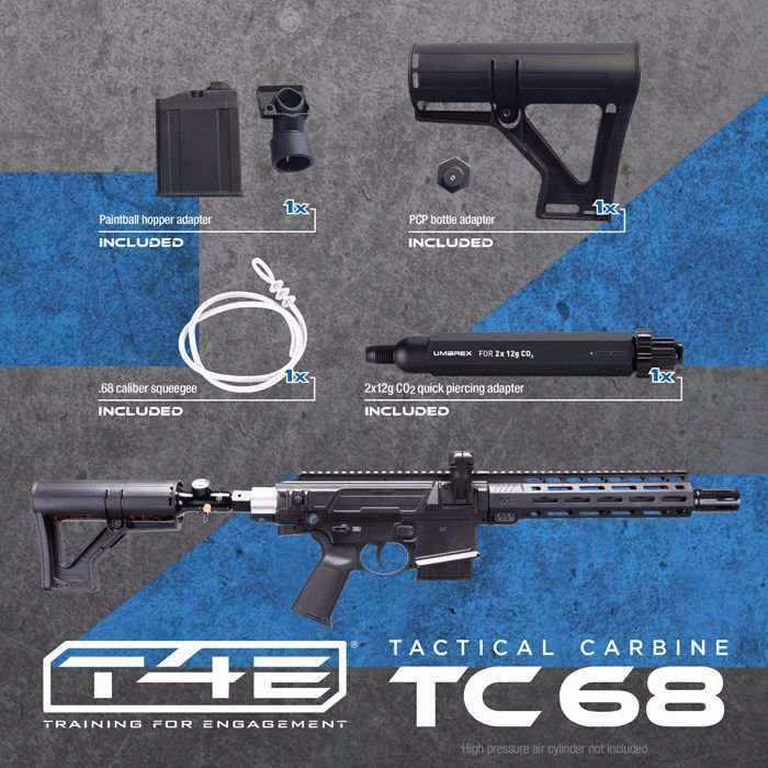T4E TC 68 Paintball Rifle .68 cal CO2 (16j) - Mag-fed or hopper-fed - Image 14