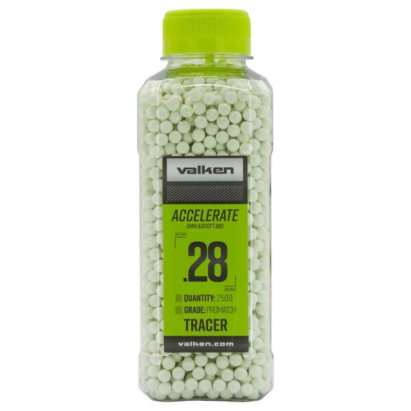 Valken Accelerate ProMatch 0.28g 2,500ct Tracer Airsoft BBs - Image 3