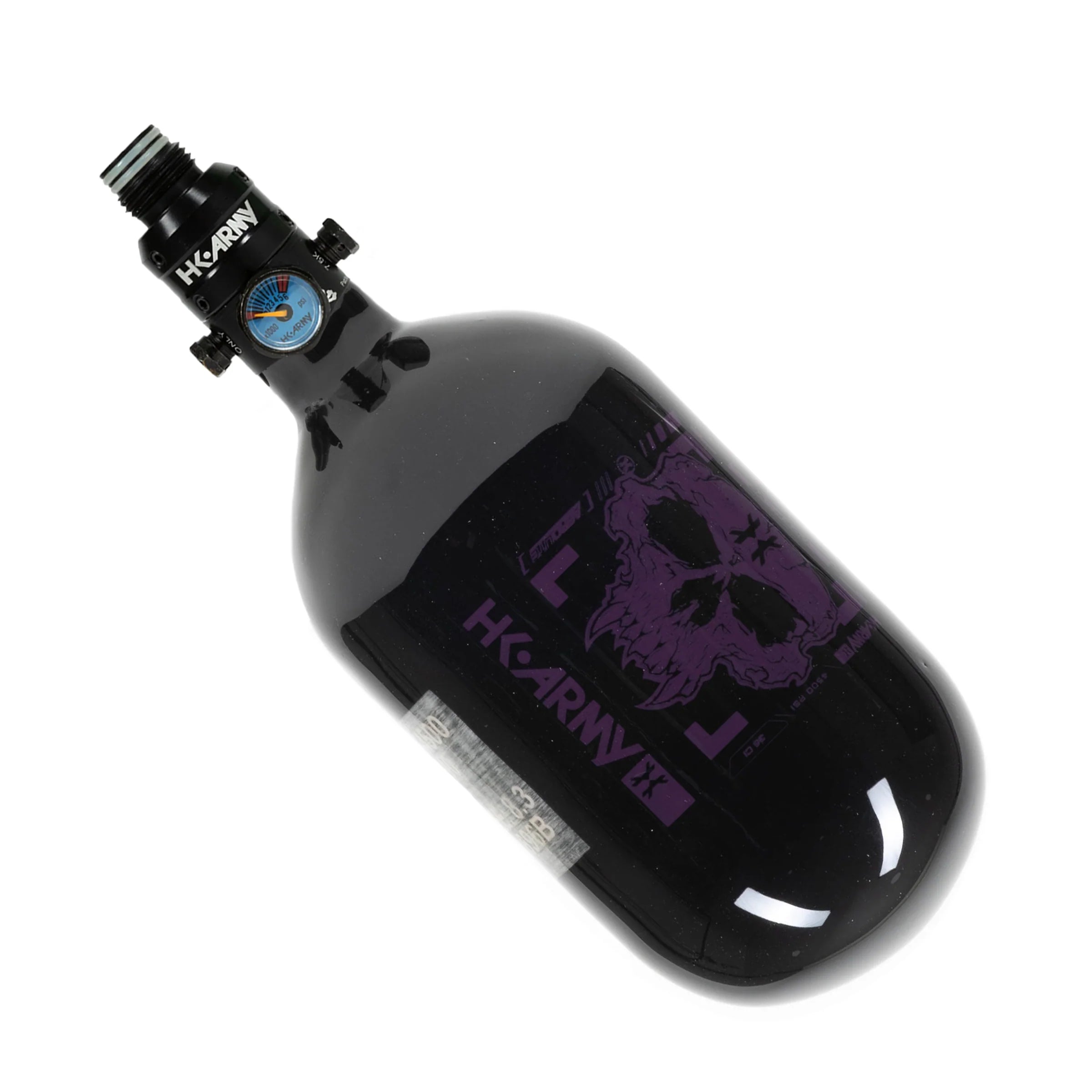 36ci / 4500Psi - Doom - Extra Lite Carbon Fiber Tank - Pro V2 Reg - Black/Purple - Image 2