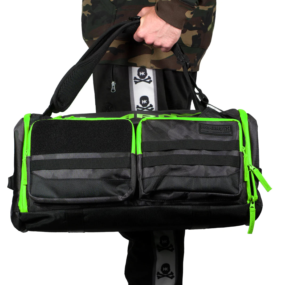 Expand 35L - Backpack - Shroud Black/Green | Paintball Gear Bag | Hk Army - Image 2