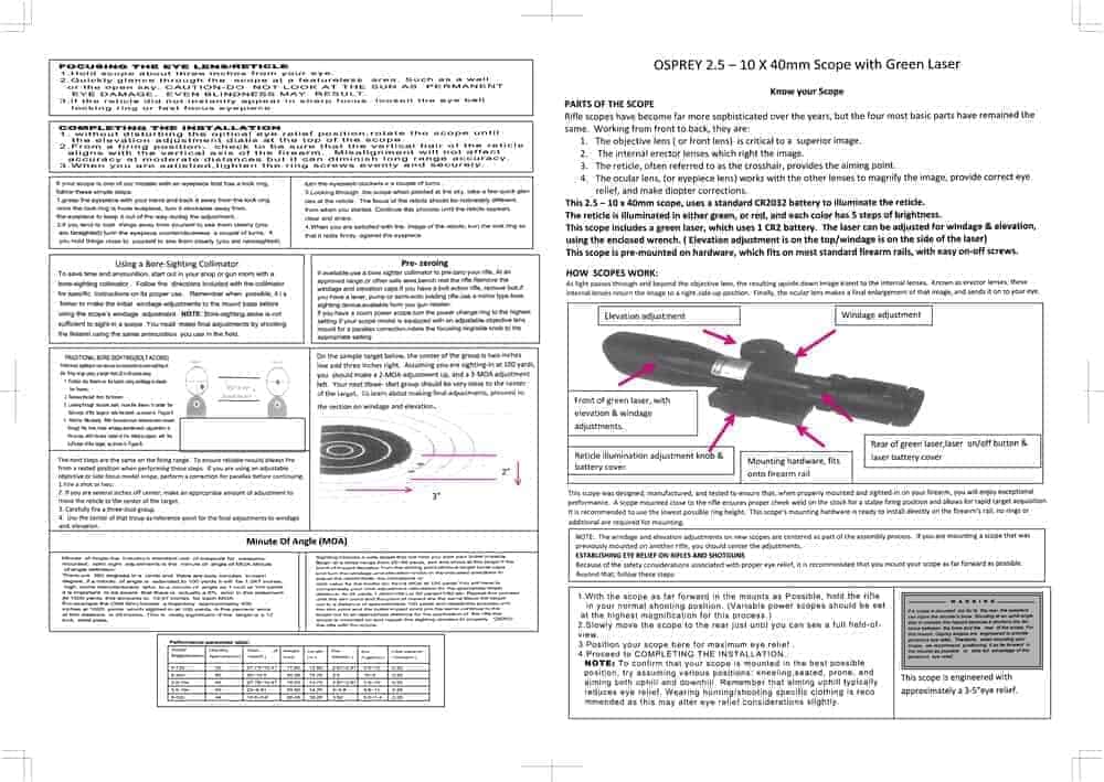 STANDARD 2.5-10X40MDG Scope | Osprey Scope - Image 4