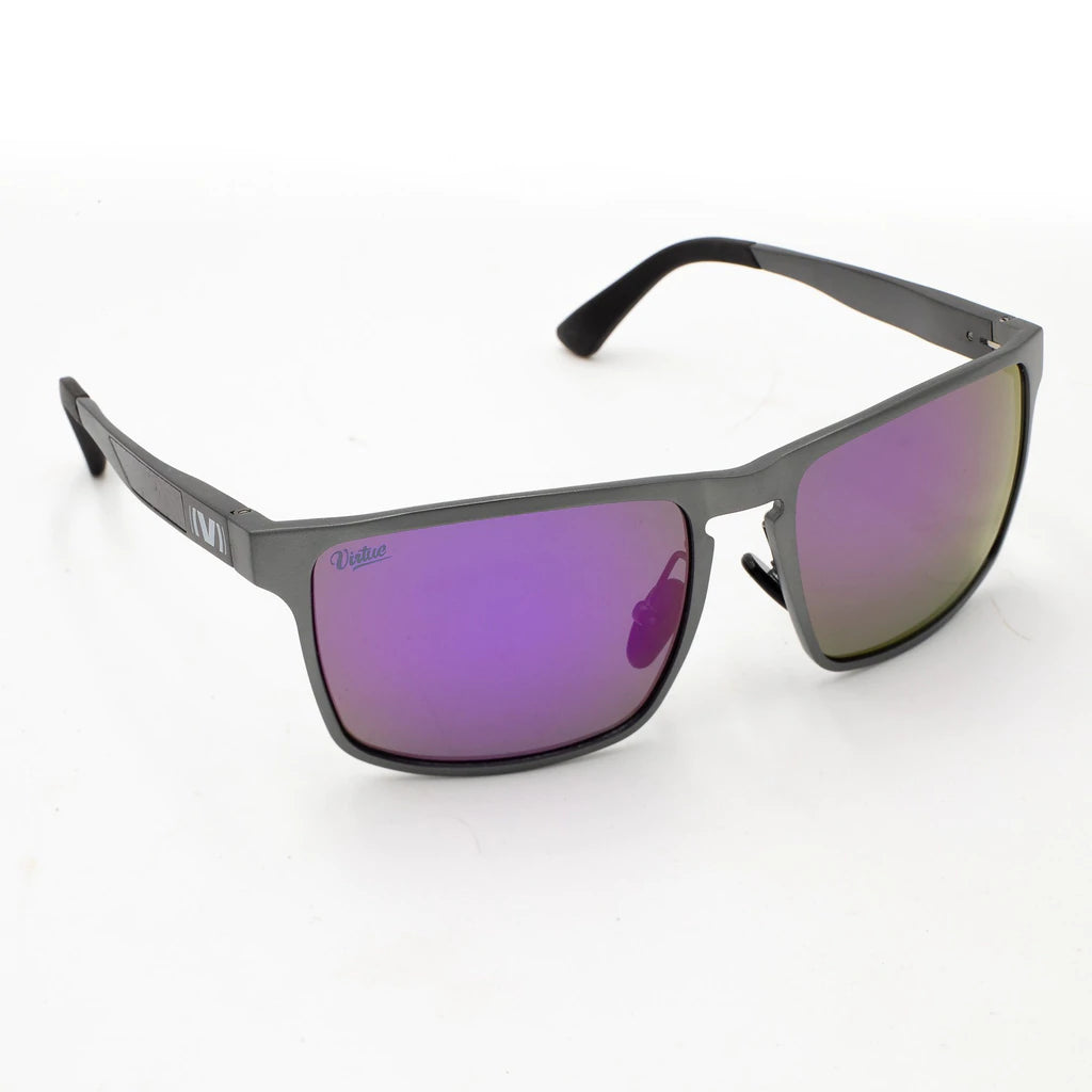 Virtue V-Inertia Polarized Sunglasses - Gunmetal Amethyst - Image 2
