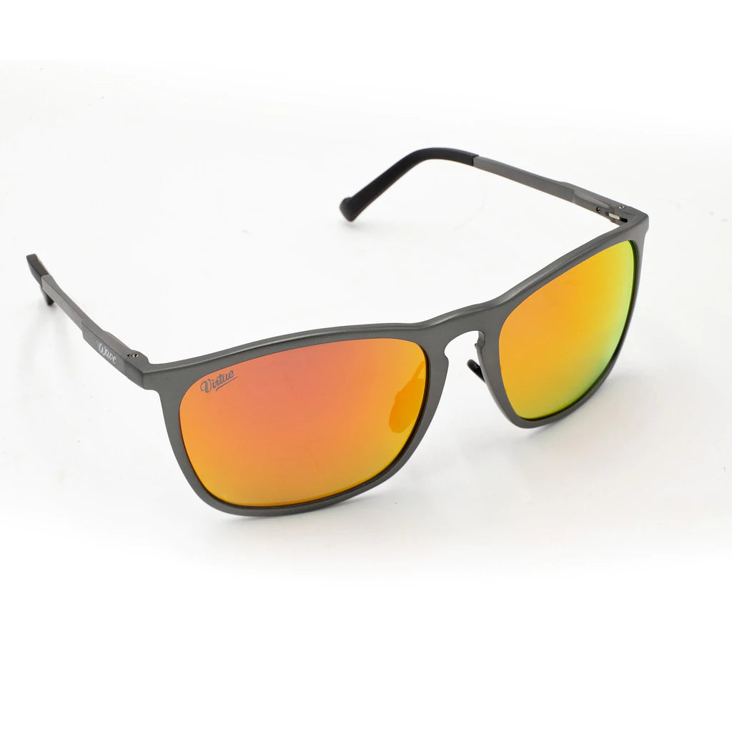 Virtue V-Wave Polarized Sunglasses - Gunmetal Fire - Image 2