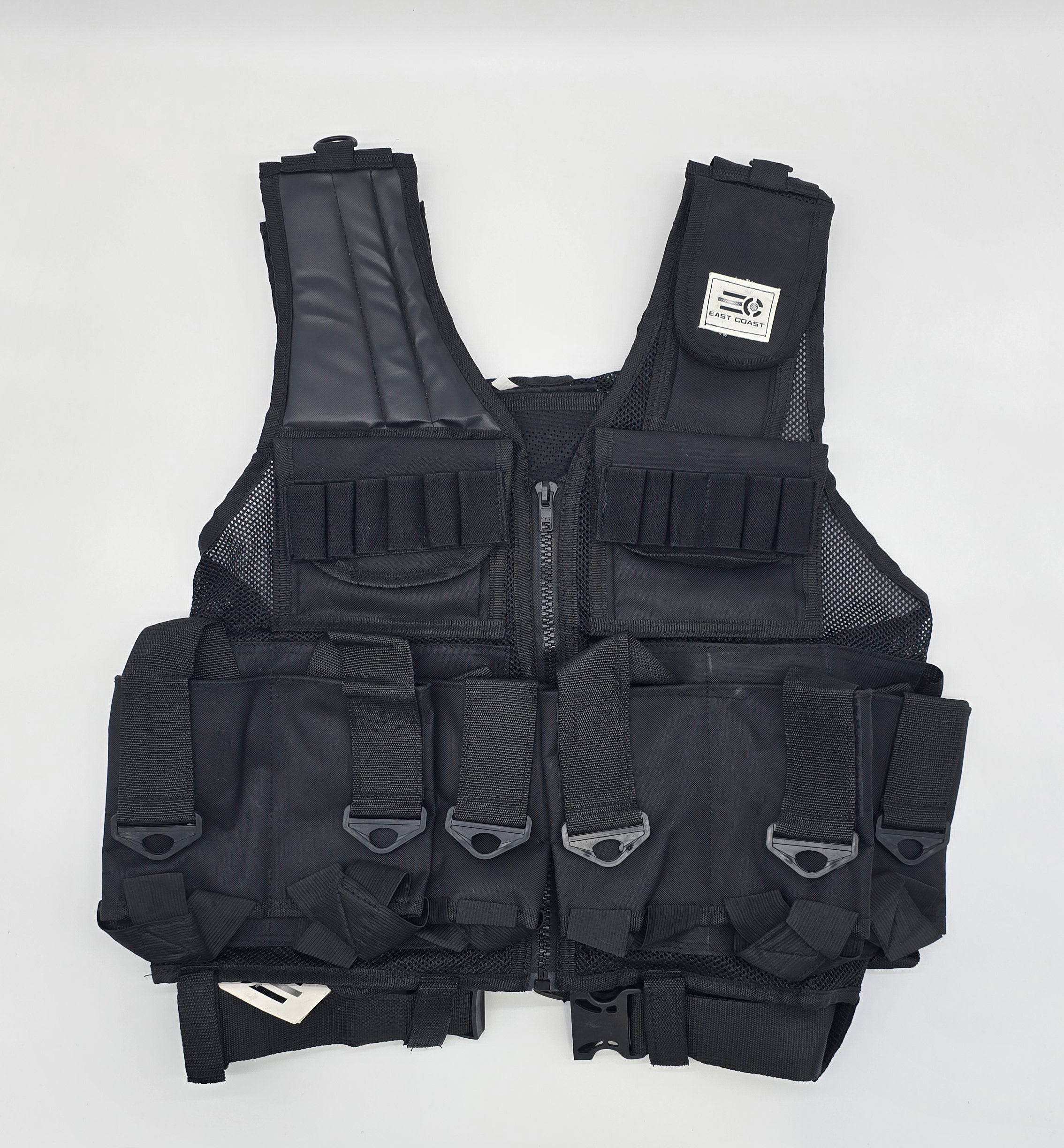 East Coast 9 Pod Harness / Tactical Vest | Fully Adjustable Fit | Black - Image 3