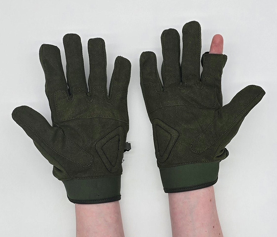 Full Finger + Removable Trigger Finger Gloves | Olive | East Coast - Image 2