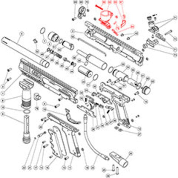 Marker Parts - SW-1 Part# 90 68 Cal Feedneck Assmby