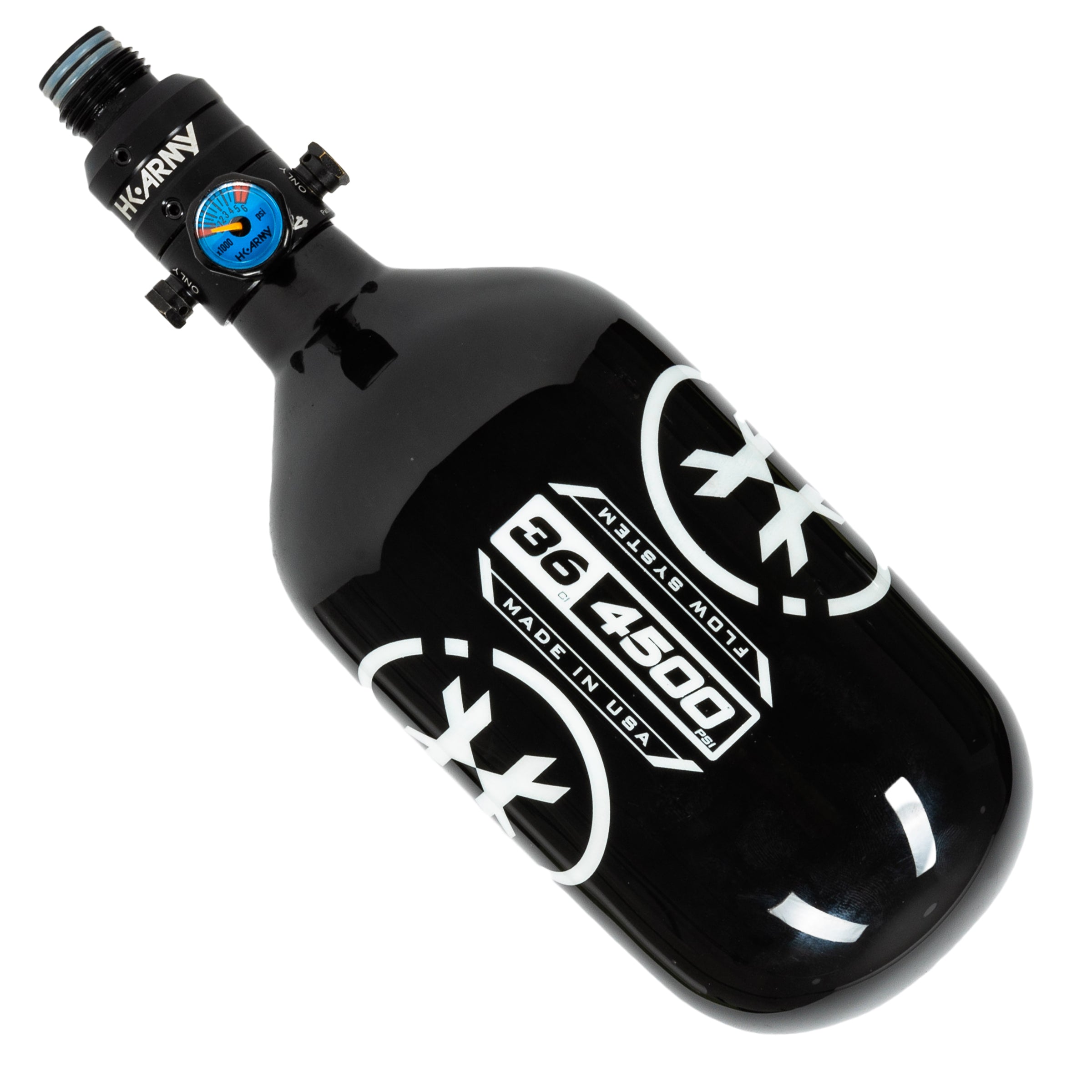 36ci / 4500psi Extra Lite Carbon Fiber Tank - PRO Reg - Black - Image 3