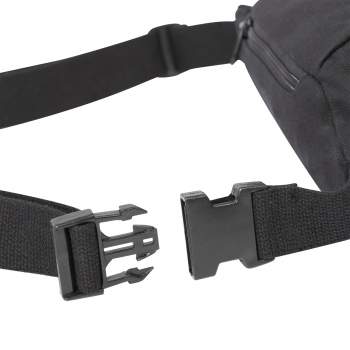 Rothco Canvas Crossbody Fanny Pack - Black - Image 3