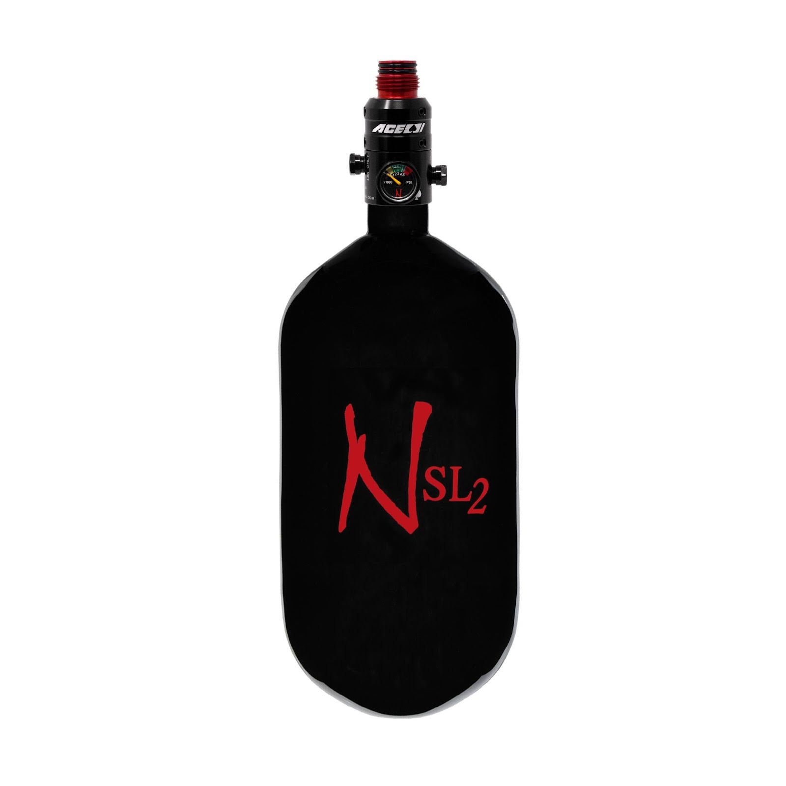 Ninja 77/4500 SL2 | SUPER LITE 2 BLACK 77 | Carbon Fiber Paintball Tank