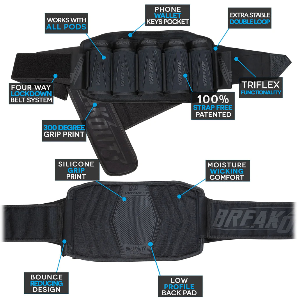 Virtue Breakout V2 Strapless Pack - All Black 5+8 - Image 4