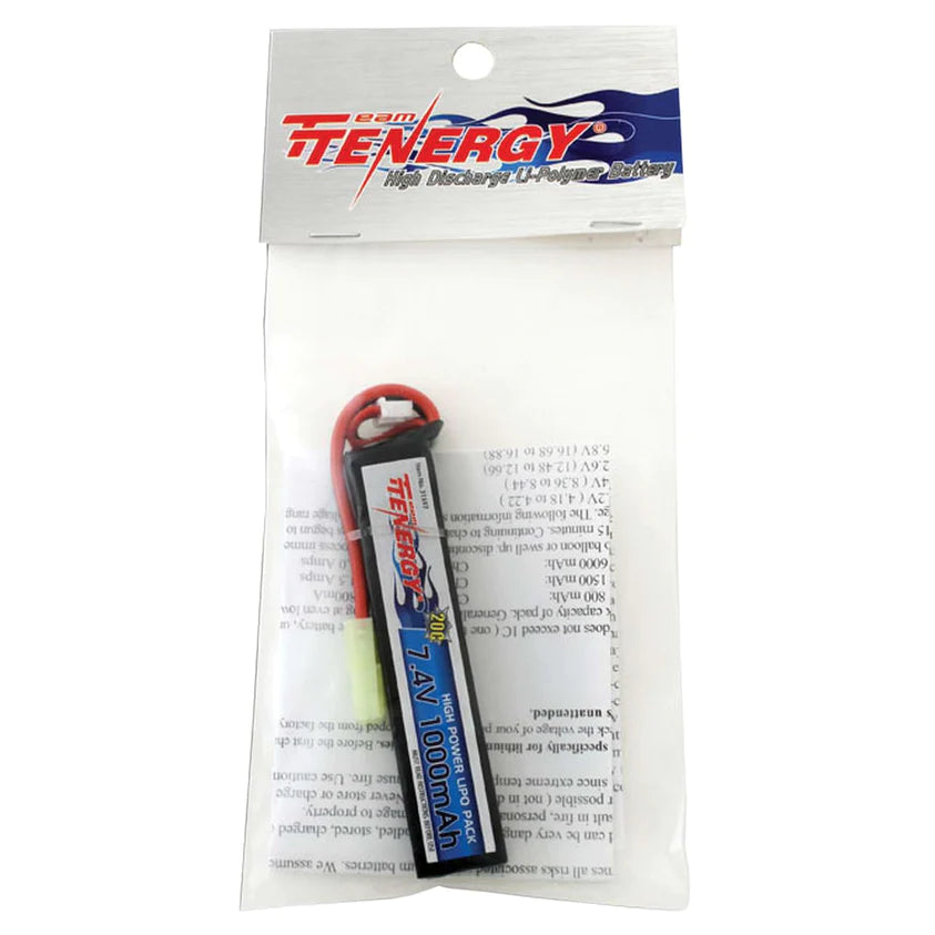 Tenergy 7.4V 1000Mah Battery | Airsoft Battery - Image 2