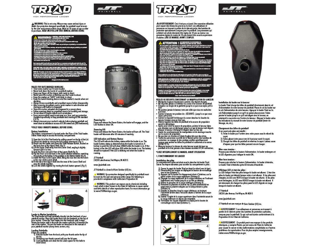 JT Triad Paintball Loader - Black/Black - Image 11