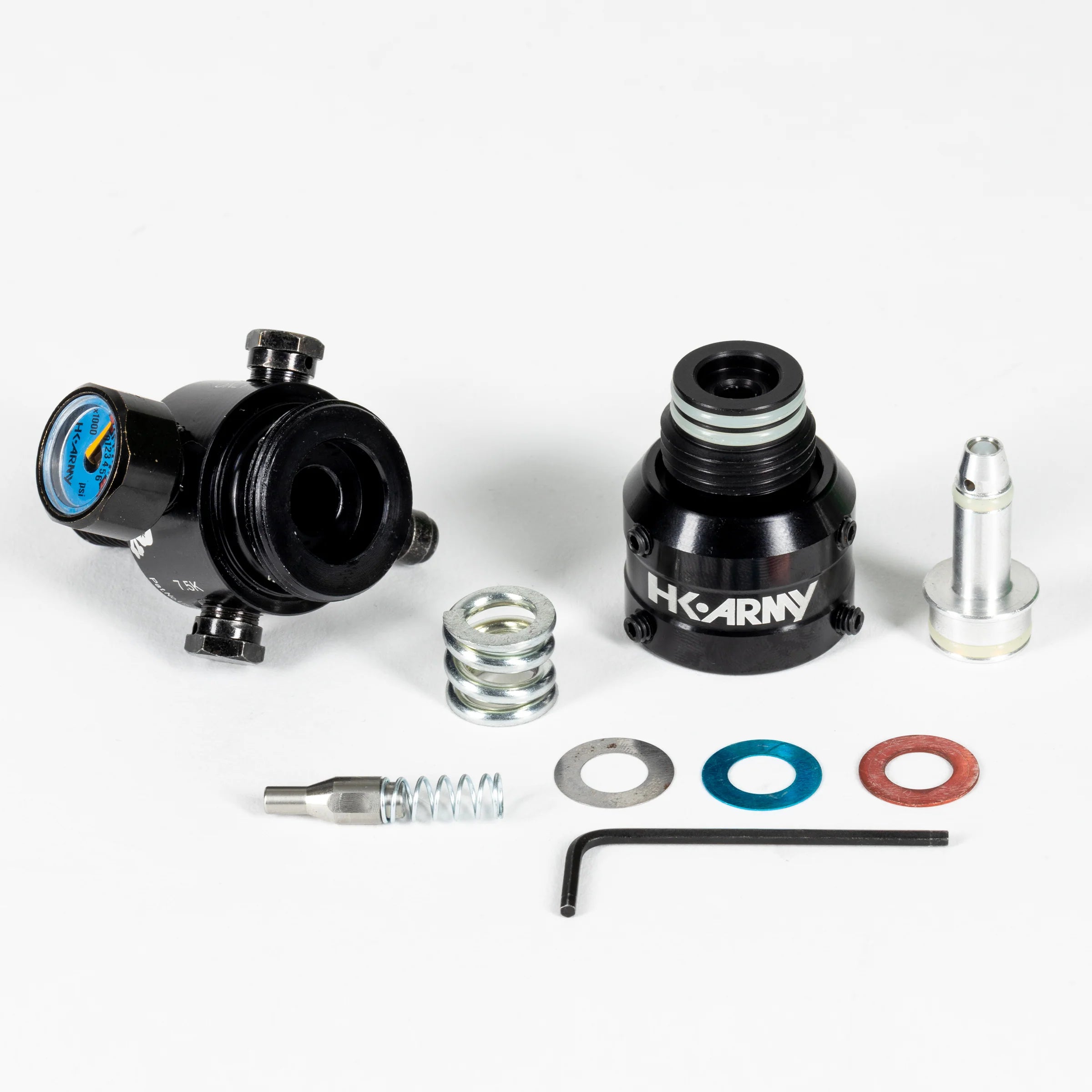 80ci / 4500Psi - Rush - Extra Lite Carbon Fiber Tank - Pro V2 Reg - Gold/White - Image 5