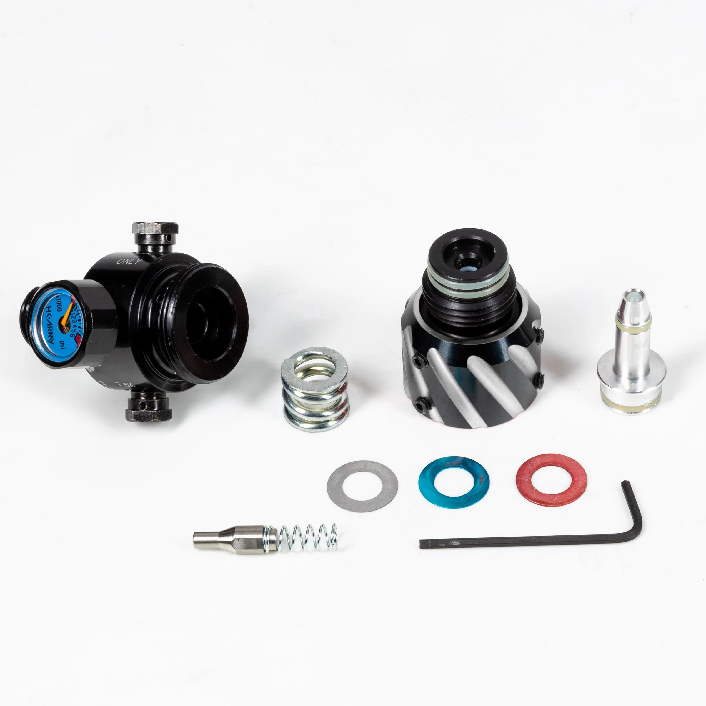 AEROLITE ELITE PRO REG - ORBIT - BLACK/PEWTER | output pressure 450-650psi | HK Air Tank Regulator - Image 4