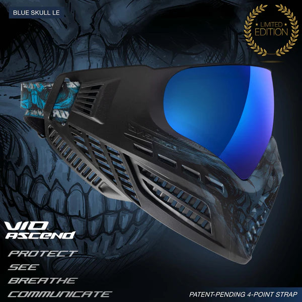 Virtue VIO Ascend Goggle - Cyan Skull - Image 4