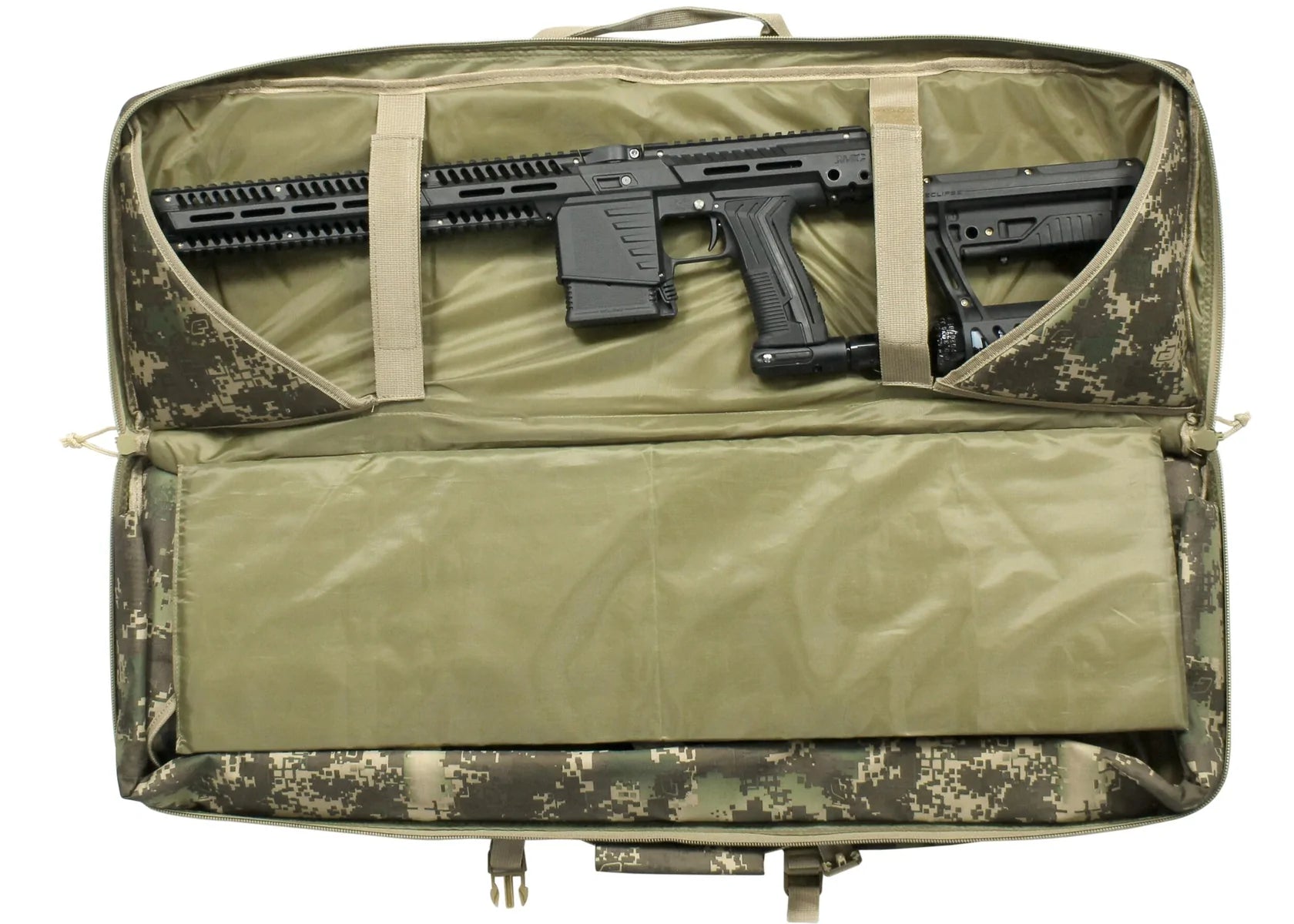Valken 36" Double Rifle Gun Bag (Black) | Paintball Gear Backpack | Valken - Image 4