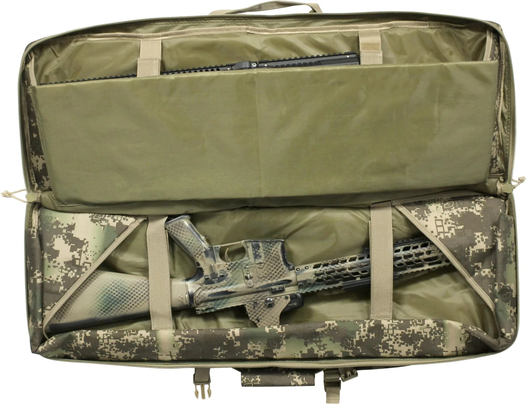 Valken 36" Double Rifle Gun Bag (Black) | Paintball Gear Backpack | Valken - Image 5