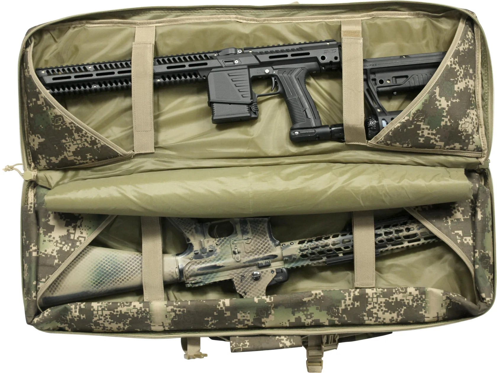 Valken 36" Double Rifle Gun Bag (Black) | Paintball Gear Backpack | Valken - Image 6