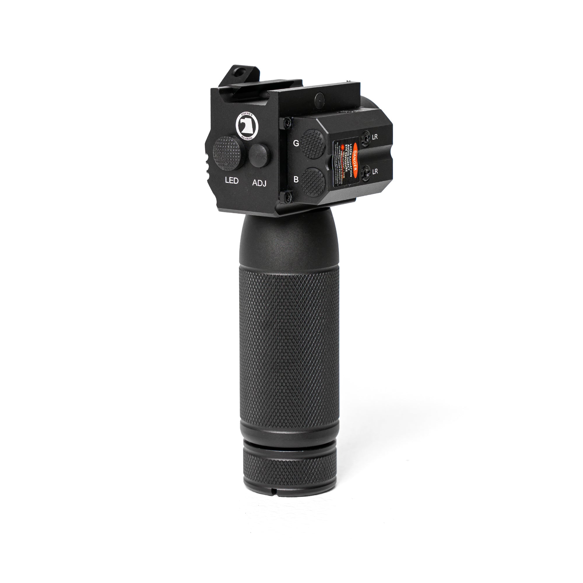 Tactical Vertical Grip With Blue and Green Lasers and 1000 Lumen Flashlight - Image 5