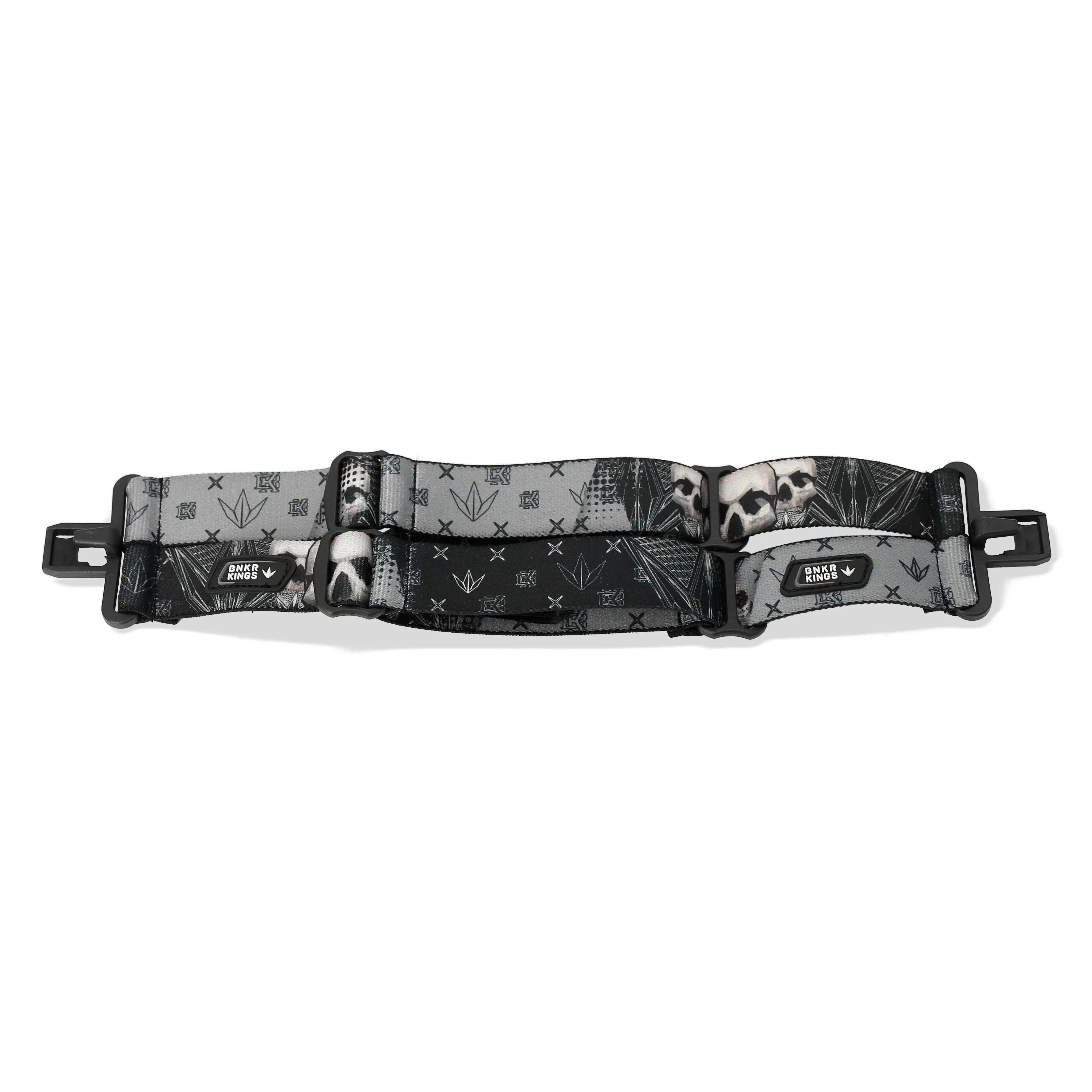 Black Skull 4-Point Goggle Strap & Headband Pack - Limited Edition - Image 3