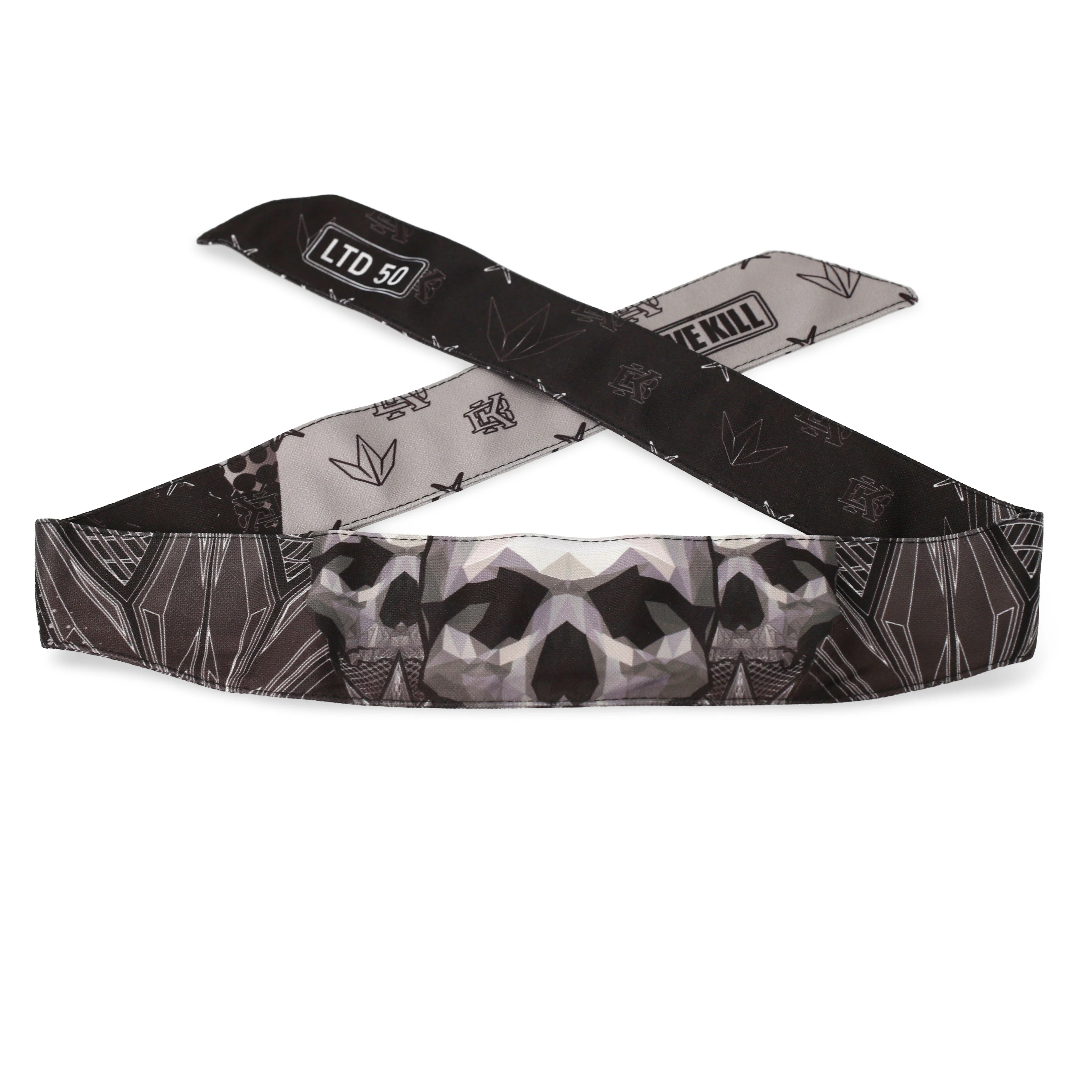 Black Skull 4-Point Goggle Strap & Headband Pack - Limited Edition - Image 4