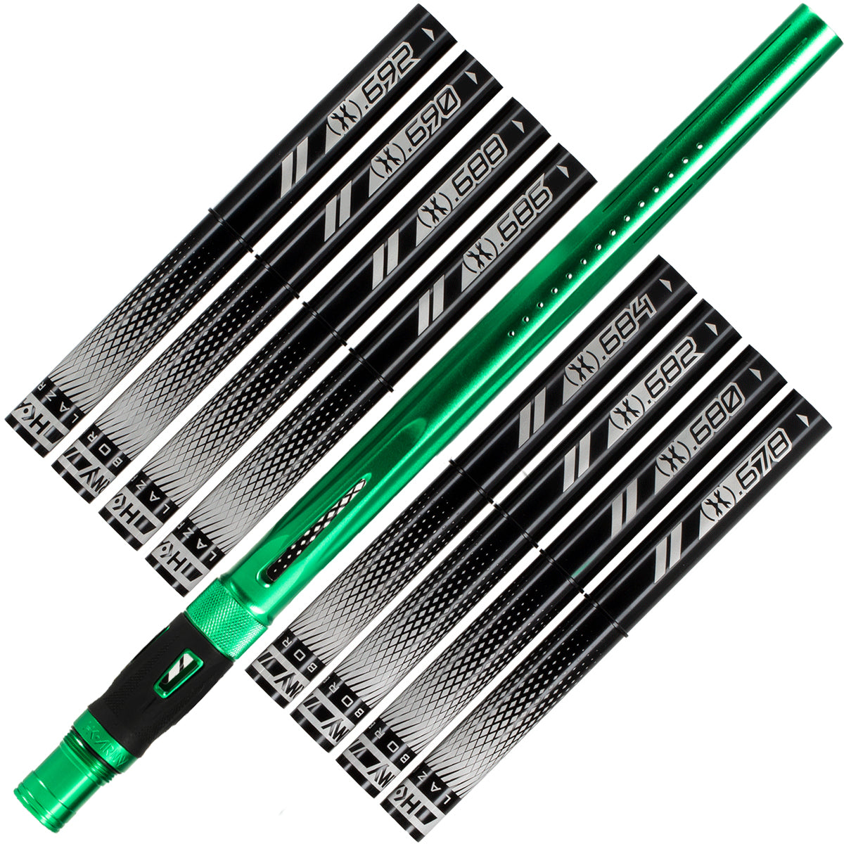 LAZR Barrel Kit - Dust Green- Black Inserts - Cocker Threads