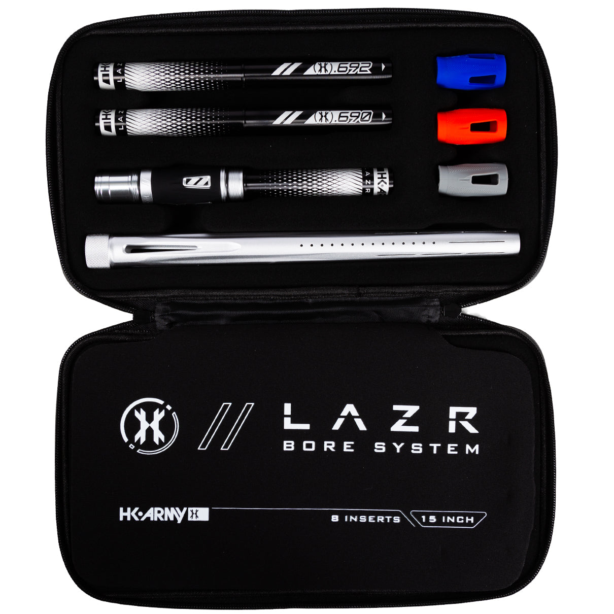 LAZR Barrel Kit - Dust Silver - Black Inserts - Cocker Threads - Image 2