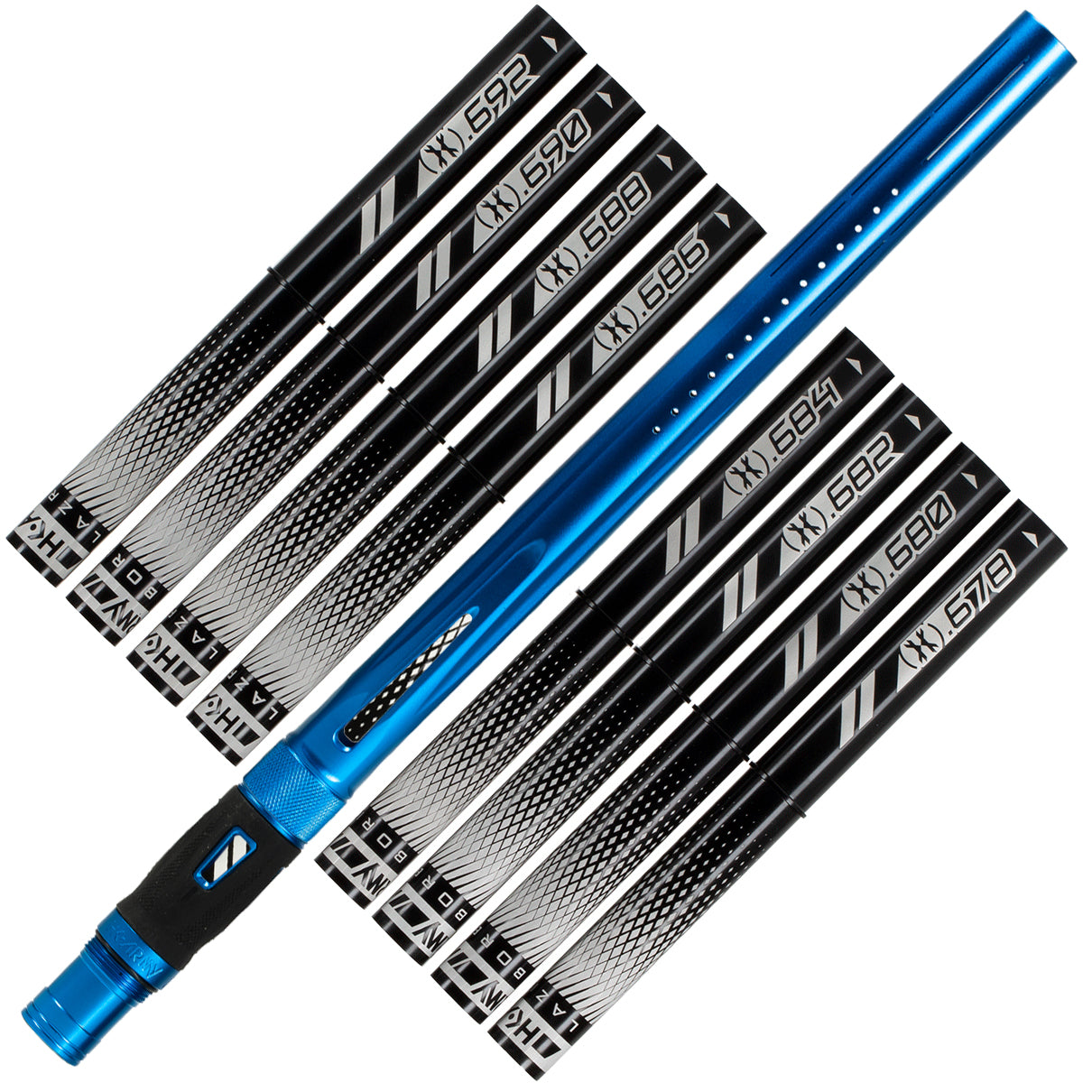 LAZR Barrel Kit - Dust Blue - Black Inserts - Cocker Threads