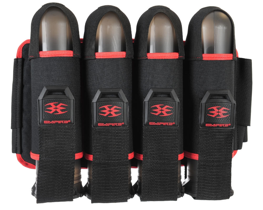 Empire Omega 4 Pod Paintball Harness - Black/Red