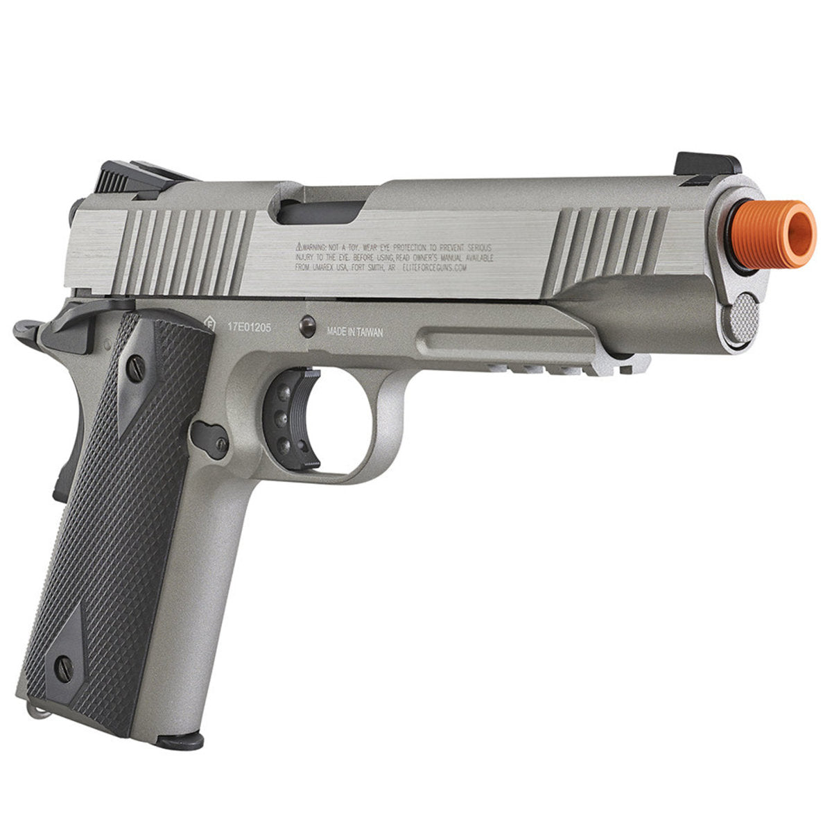 Umarex Elite Force 1911 Tac Gen3 C02 Blowback Airsoft Pistol -Stainless Steel - Image 3