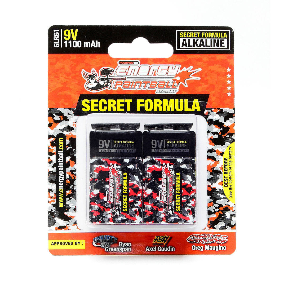 Paintball 9V Alkaline Batteries